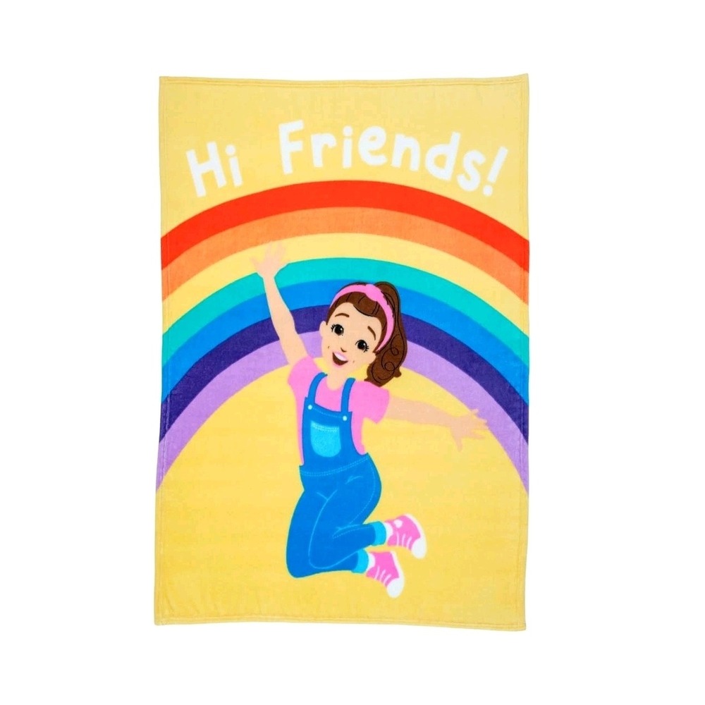 Ms Rachel Hi Friends Throw Blanket 46 x 60 Rainbow Character‎ Kids Child Youtube